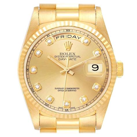 rolex presidente diamantes|orologio rolex diamanti.